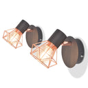 Απλίκες Τοίχου 2 τεμ. με 2 Λαμπτήρες LED Filament 8 W