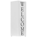 Ομπρελοθήκη με Σχέδιο «Welcome» Λευκή Ατσάλινη
