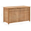Καλάθι/Μπαούλο Απλύτων 77,5x37,5x46,5 εκ. Μασίφ Ξύλο Καρυδιάς