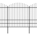 Κάγκελα Περίφραξης με Λόγχες Μαύρα (1,75-2) x 11,9 μ. Ατσάλινα