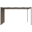 Κιόσκι Κήπου Taupe 4 x 3 x 2,25 μ. με Πλαϊνή Κουρτίνα