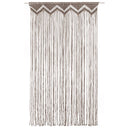 Κουρτίνα Μακραμέ Taupe 140 x 240 εκ. Βαμβακερή