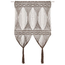 Κουρτίνα Μακραμέ Taupe 140 x 240 εκ. Βαμβακερή
