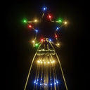 Χριστουγεννιάτικο Δέντρο Με Ακίδα 1134 LEDs Πολύχρωμο 800 εκ.