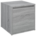 Κουτί με Συρτάρι Γκρι Sonoma 40,5x40x40 εκ. Επεξεργασμένο Ξύλο