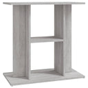 Βάση Ενυδρείου Γκρι Sonoma 60x30x60 εκ. από Επεξεργασμένο Ξύλο