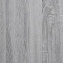 Καθρέφτης Μπάνιου με Ράφι Γκρι Sonoma 50x12x60 εκ. Επεξ. Ξύλο