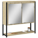 Καθρέφτης Μπάνιου Ντουλάπι Sonoma Δρυς 60x16x60 εκ. Επεξ. Ξύλο