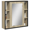 Καθρέφτης Μπάνιου Ντουλάπι Sonoma Δρυς 60x16x60 εκ. Επεξ. Ξύλο