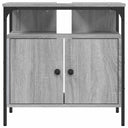 Ντουλάπι Νιπτήρα Μπάνιου Γκρι Sonoma 60x30x60 εκ. Επεξ. Ξύλο