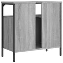 Ντουλάπι Νιπτήρα Μπάνιου Γκρι Sonoma 60x30x60 εκ. Επεξ. Ξύλο