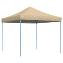 Τέντα Εκδηλώσεων Πτυσσόμενη Pop-Up Μπεζ 292 x 292 x 315 εκ.