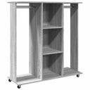 Ντουλάπα με Ροδάκια Γκρι Sonoma 102x38x110 εκ. από Επεξ. Ξύλο