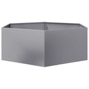 Ζαρντινιέρα Κήπου Εξάγωνη 138x120x45 εκ. Γαλβανισμένο Χάλυβα