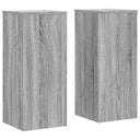 Βάσεις Φυτών 2 Τεμ. Γκρι Sonoma 30x30x70 εκ. Επεξεργασμένο Ξύλο