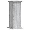 Βάσεις Φυτών Γκρι Sonoma 33x33x80 εκ. Επεξεργασμένο Ξύλο