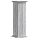 Βάσεις Φυτών Γκρι Sonoma 33x33x100εκ. Επεξεργασμένο Ξύλο