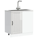 Κάτω ντουλάπι κουζίνας "Lucca" High Gloss White