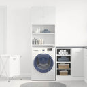 Ντουλάπι πλυντηρίου ρούχων Λευκό 64x24x190 cm Ξύλινη κατασκευή